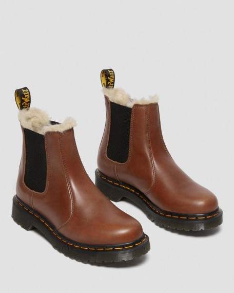 Dr.Martens 2967 Z Leonore Fur Saddle Tan