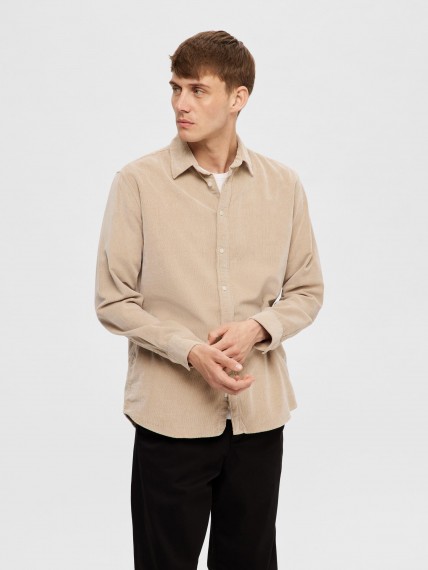 Selected Slhregowen-Cord Shirt Ls Noos